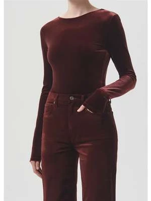 AGOLDECorrin Scoop Back Bodysuit - Chocolate Milk