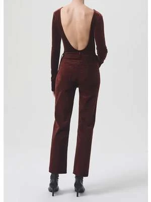 AGOLDECorrin Scoop Back Bodysuit - Chocolate Milk - Image 5