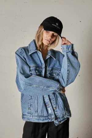 Anine BingJEREMY BASEBALL CAP - BLACK - Image 4