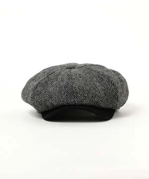 Beams Plusherringbone Wool Casquette - Grey - Image 2