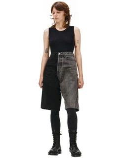 BalenciagaDenim Shorts - Black/Grey