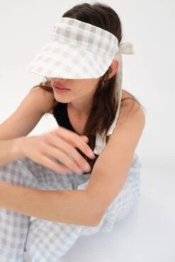 BeklinaTie Visor - Nut Gingham
