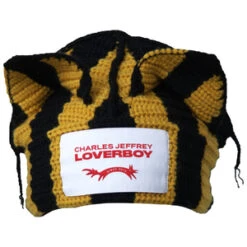 Charles JeffreyLOVERBOY Striped Knit Beanie - Black/Cream