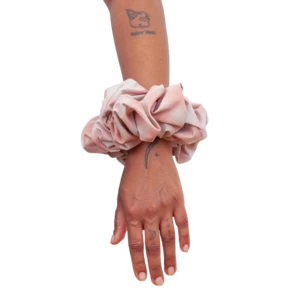 Maryam Nassir ZadehCamellia Scrunchie - Blush Madras - Image 3