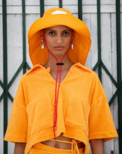 KkCoStudio Camp Bucket Hat - Mango