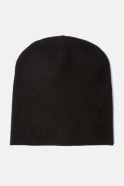 Blue&CreamCashmere Beanie - Black