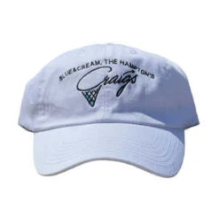 Blue&CreamCraig's Ice Cream Dad Hat - White
