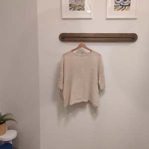 Black CraneCrew Top - Natural