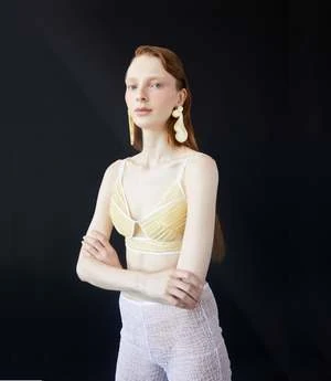 LUISA ET LA LUNADelphine Pleated Top - Canary