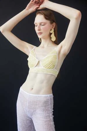 LUISA ET LA LUNADelphine Pleated Top - Canary - Image 6
