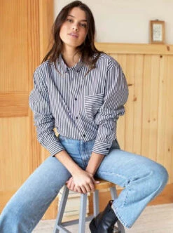 Emerson FryRyan Stripe Shirt - Black Stripe