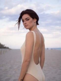 ClÅ StoriesCl Stories Eugnie Textured Swimsuit - Sand