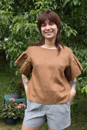 Eliza FaulknerRaffi Top - Cocoa