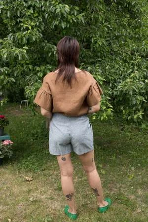 Eliza FaulknerRaffi Top - Cocoa - Image 6