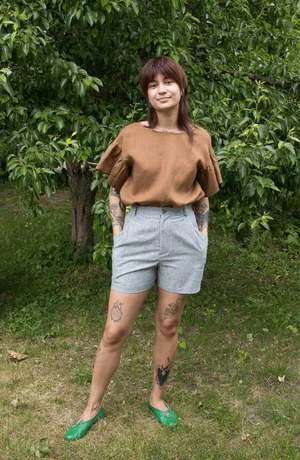 Eliza FaulknerRaffi Top - Cocoa - Image 5