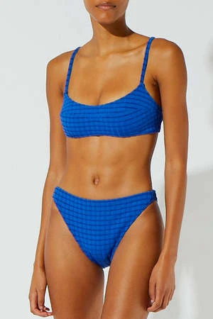 Solid And StripedElsa Bottom SWIM - Shiny Stripe Ric