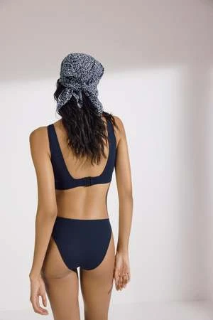 Else Mare Underwire Plunge Top - Deep Blue - Image 7