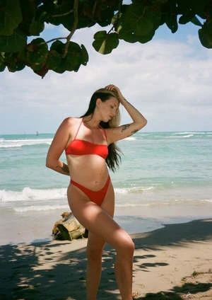 Em & MayFlo Bikini Bottom - Cherry - Image 2