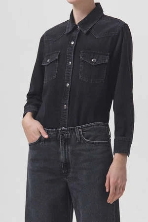 AGOLDEAgolde Glinda Shirt - Intense