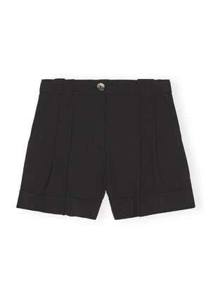 GanniDrapey Melange Shorts - Black - Image 3