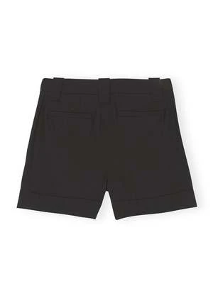 GanniDrapey Melange Shorts - Black - Image 4