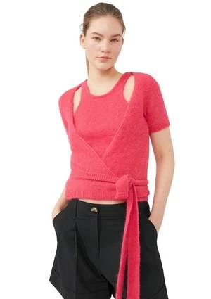 GanniDrapey Melange Shorts - Black - Image 5