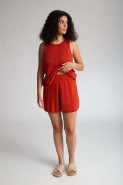 Beaumont OrganicGertie Organic Cotton Shorts - Clay