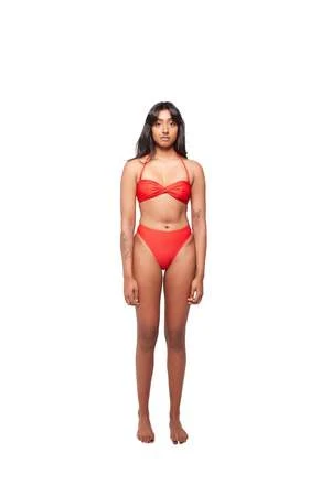 HauslabelTWISTED BIKINI TOP - REDCOAT - Image 4