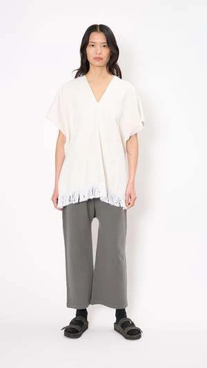 Lauren ManoogianHandwoven Tela Top - White/Natural - Image 2