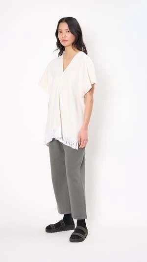 Lauren ManoogianHandwoven Tela Top - White/Natural - Image 3