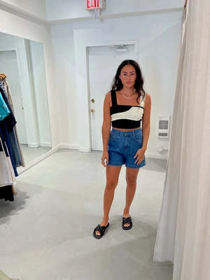 Indi & ColdIndi And Cold Plain Twill Demin Shorts - Image 3