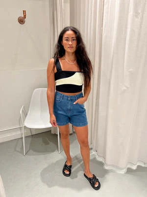 Indi & ColdIndi And Cold Plain Twill Demin Shorts