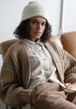 Concrete + WaterConcrete + Water James Beanie Alpa Cotton - Ivory