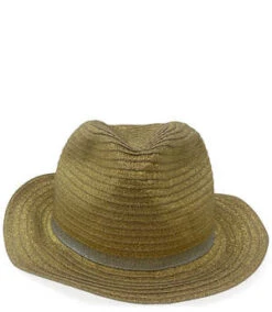 Madison Beverly HillsFedora With Silver Band - Gold