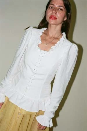 Maryam Nassir ZadehFaustina Top - White - Image 4