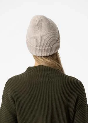DinadiMerino Rib Hat - Almond White - Image 2