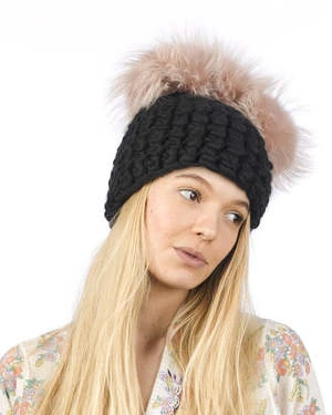 Mischa LampertXL Poms Crown Beanies - Dark Grey/arctic Pink - Image 3