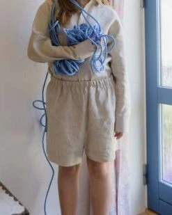 BaserangeOle Linen Shorts - Undyed