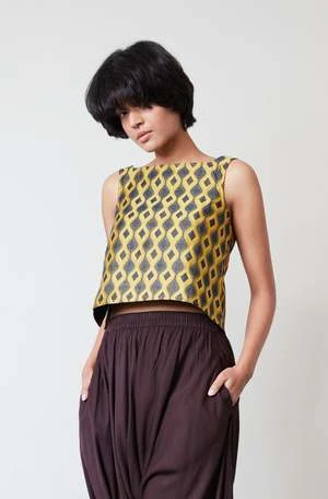 RUJUTA SHETHOna Top - Golden Auroa