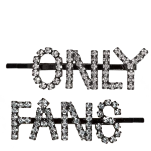 Ashley WilliamsOnly Fans Hair Clips - Black/Crystal