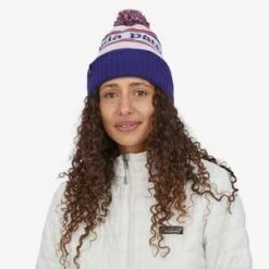 PatagoniaPATAGONIA Powder Town Beanie - Park Stripe Viking Blue