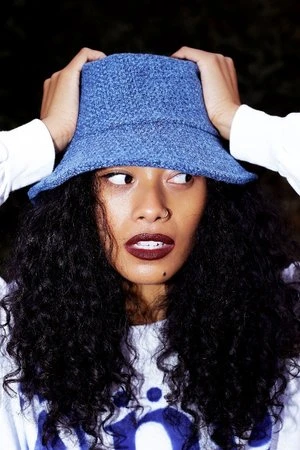 Plastic ClassroomBucket Hat - Blue Tweed