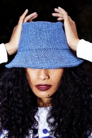 Plastic ClassroomBucket Hat - Blue Tweed - Image 3