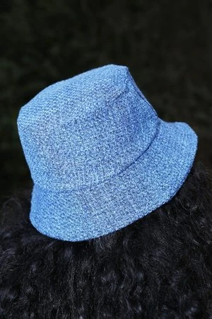 Plastic ClassroomBucket Hat - Blue Tweed - Image 4