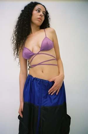 Maryam Nassir ZadehPlum Mara Bikini Top - Purple - Image 2