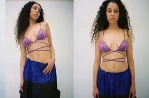 Maryam Nassir ZadehPlum Mara Bikini Top - Purple - Image 6