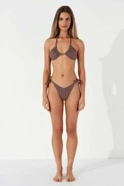 Zulu & ZephyrHalter Top - Plum Stripe