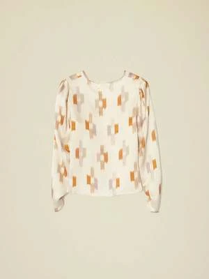 XirenaPrisca Top - Cream Ikat - Image 5