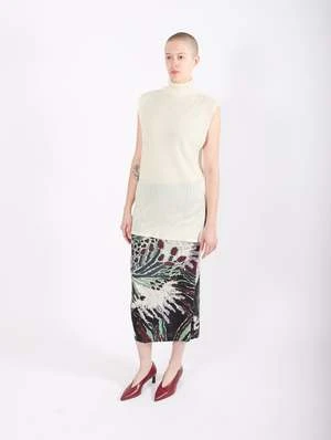 Issey MiyakeRib Pleats October Top - Light Beige - Image 6