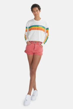 One TeaspoonStudded Bandits Short - Coral